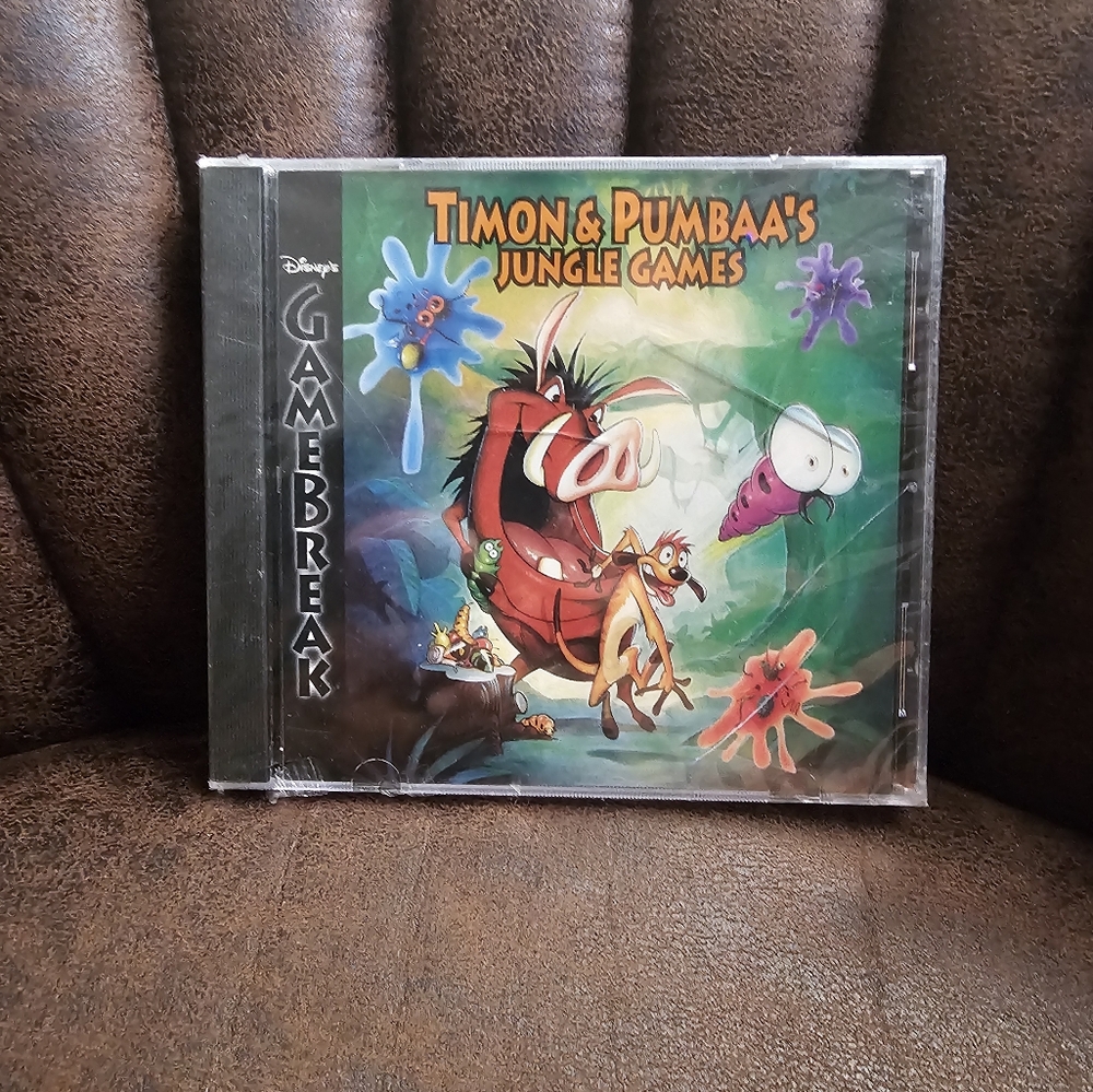 NEW Disney’s Timon and Pumbaa's Jungle Games (PC Game 1995) Disney's Gamebreak